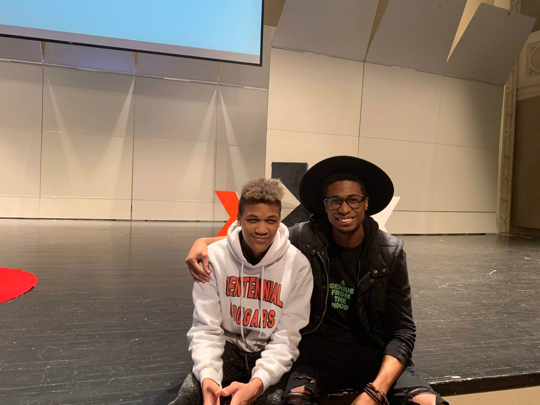 With my brother at my TEDx talk
