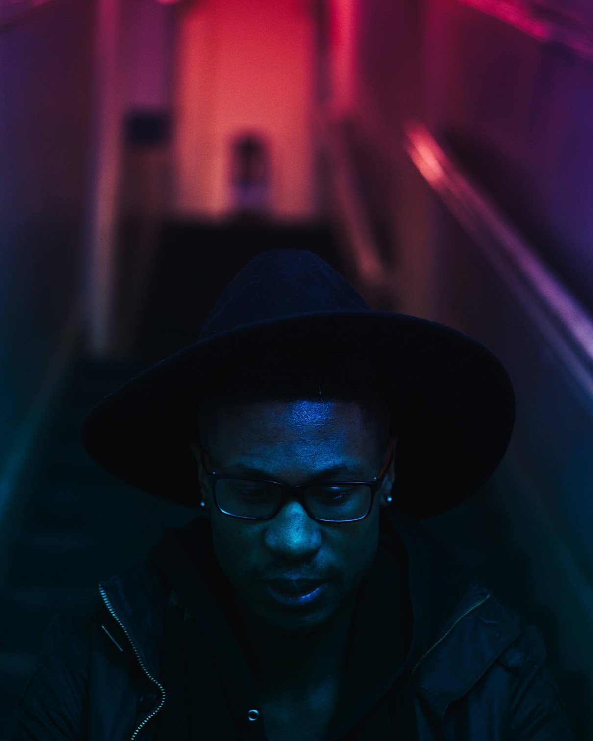 The hat, stairwell
